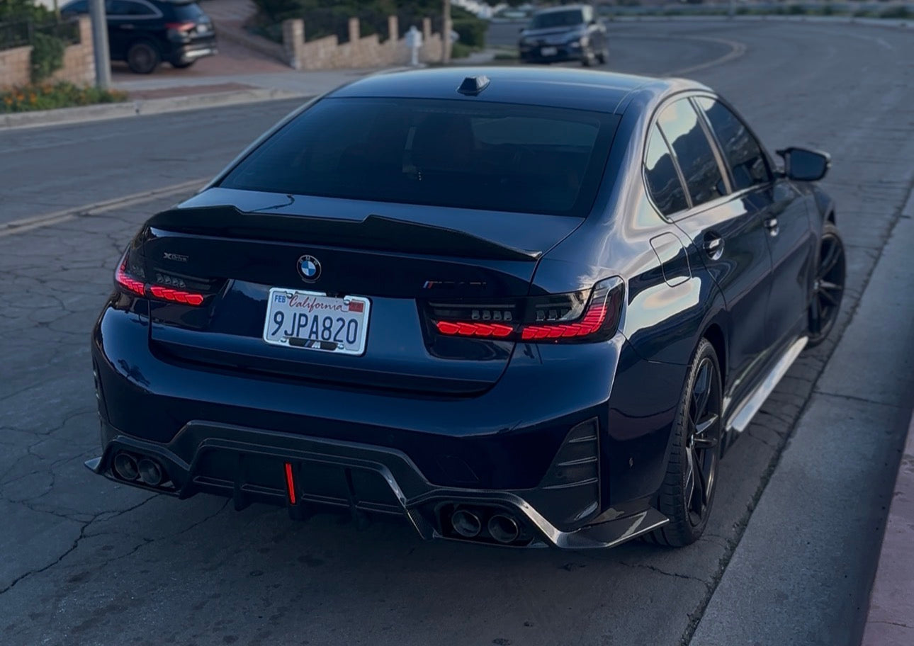 BMW G20 LCI F1 Style Rear Diffuser Wet Carbon/Gloss Black 330i/330e/M340i
